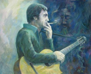 Выставка картин о Высоцком